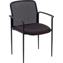 Lorell Reception Side Chair w/Arms 23-3/4&quot;x23-1/2&quot;x33&quot; Black 69506 - £137.08 GBP