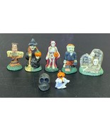 5 Skeleton Frankenstein Witch Graves Keep out Ceramic Spooky  Halloween ... - £7.62 GBP