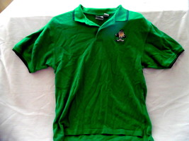 Tasmanian Devil Embroidered Golf Shirt GREEN (Size LARGE) Licensed Merch... - £15.55 GBP