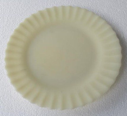 Vintage Colorex SM Custard Color Collectible Glass Side Salad Plate 8&quot; - $10.99