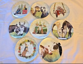 GreenBox Art + Culture Porcelain Serveware Plates Set of 4 Cathy Walters - £48.10 GBP