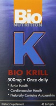 Bio Nutrition Krill Soft Gels, 45 Count - £20.56 GBP