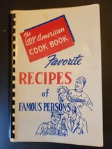 All American Cook Book Favorite Recipes of Famous Persons spiral adlai stevenson - £4.31 GBP