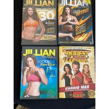 Lot 4 Jillian Michaels Yoga Inferno, Kickbox, Ripped in 30, Biggest Lose... - £14.86 GBP