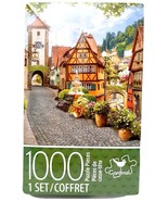 Jigsaw Puzzle &quot;Italian View&quot; Beautiful Brick Street Flowers 1000 Pieces ... - £10.25 GBP