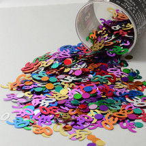 Number 30 and Circles Multicolor Confetti Bag 1/2 Oz FREE SHIPPING CCP9002 - £4.02 GBP+