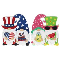 DECSPAS 4th of July Double Sided Wooden Tiered Tray Red White Blue Decor - €9,99 EUR DECSPAS 4th of July Double Sided Wooden Tiered Tray Red White Blue Decor - €9,99 EUR