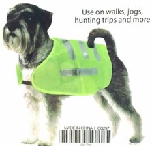 New Reflective Safety Dog Vest Fluorescent Yellow Choose Size Small Medium Large - £6.96 GBP+