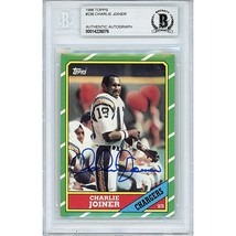 Charlie Joiner San Diego Chargers Signed 1986 Topps BGS Autograph On-Car... - £61.67 GBP