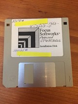 Vintage Macintosh Mac Focus Softworks Installation Floppy Disk Software ... - £19.57 GBP