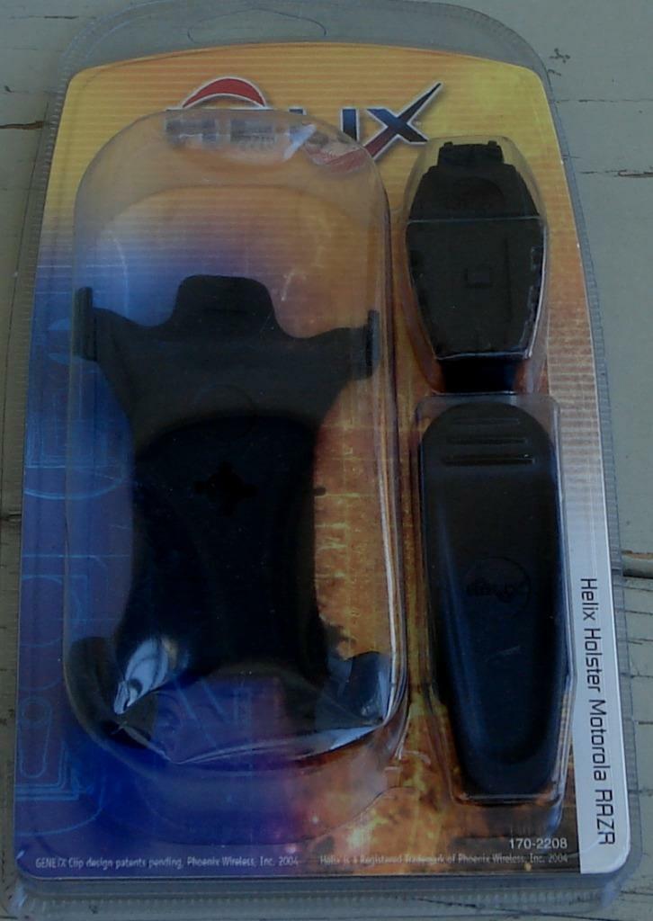 Primary image for Helix Holster - Motorola RAZR - With Two Clips - Black - BRAND NEW IN PACKAGE