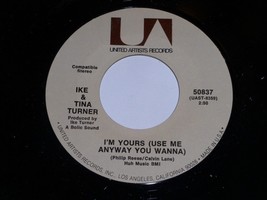 Ike &amp; Tina Turner I&#39;m Yours Doin It 45 Rpm Record Vintage United Artists Label * - £19.90 GBP