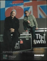 The Who Pete Townshend Roger Daltrey Shure Mics ad 2009 microphone advertisement - $4.01