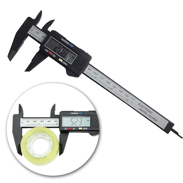 DANIU 6inch 150mm Electronic Digital Caliper Ruler Carbon Fiber Composit... - $11.26