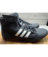 Adidas HVC 2 Shoes Black Wrestling Boxing Athletic Gum Sole Sneakers Siz... - $28.85