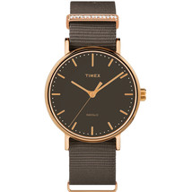 Timex Women&#39;s Fairfield Brown Dial Watch - TW2R48900 - £50.23 GBP
