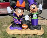 vtg 2017 Gemmy Mickey Minni Mouse Inflatable Christmas yard decoration w... - $89.05