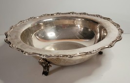 1847 Rogers Bros IS 9635 Silver Plate 12&quot; Three-Footed Bowl - £31.17 GBP