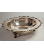 1847 Rogers Bros IS 9635 Silver Plate 12&quot; Three-Footed Bowl - £30.81 GBP