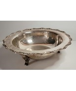 1847 Rogers Bros IS 9635 Silver Plate 12&quot; Three-Footed Bowl - $39.00