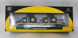 Athearn N Scale 10445 53' Flat 2 John Deer Tractors Trailer Train #90587 U105-1 - £63.14 GBP