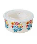 Pioneer Woman ~ Stoneware Food Storage Container ~ Mazie Pattern ~ Small - $486.01 MXN