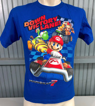 Super Mario Nintendo Mariokart 7 Youth Kids Large T-Shirt  - £10.95 GBP