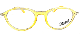 New Persol 3125-V 204 49mm Round Yellow Men&#39;s Women&#39;s Eyeglasses Frame Italy - £136.21 GBP