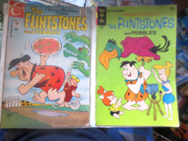 2 Vintage Flinstones Comic Books Charlton Issue #2 Gold Key issue #45 - £7.56 GBP
