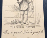 Marshall’s The Forced Prayer Victorian Trade Card VTC 8 - £6.17 GBP