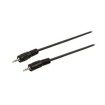 Valueline 1m 2.5mm Male to 2.5mm Male Jack Stereo Audio Cable - Black  - $9.00