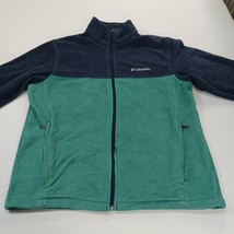 Columbia XM6354 Men's Green/Blue Granite Mountain Fleece Jacket Full Zip Size L image 13