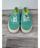 Vans Off the Wall Sz 9W 7.5M Sneakers Shoes Low Top Mint Green Turquoise... - $38.44 CAD