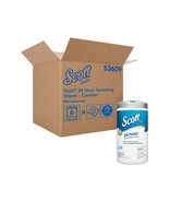 6 PACK Scott 24 Hour Sanitizing Wipes Light Fresh Scent 75 Wipes/Container - £21.12 GBP