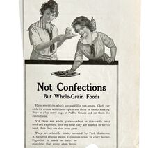 Quaker Puffed Wheat And Rice 1917 Advertisement Antique Breakfast Cereal... - $28.01 CAD