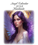 Angel Calendar 2024 Inspirational quotes Beautiful Handmade Calendar Unique Gift - $15.75