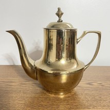 Vintage Brass Teapot Coffee pot Very Heavy Made In Korea - £13.01 GBP