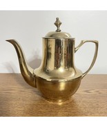 Vintage Brass Teapot Coffee pot Very Heavy Made In Korea - £13.09 GBP
