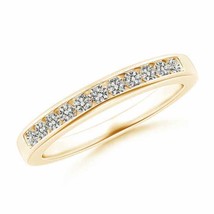 ANGARA Eleven Stone Natural Diamond Wedding Band in 14K Gold (KI3, 0.32 Ctw) - £554.95 GBP