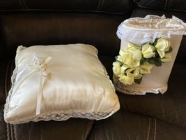 Wedding Ring Pillow And Pouch - £19.13 GBP