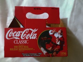 Coca Cola Classic Santa Pk 6 8oz Christmas Carrier Carton No Refill Used... - £3.95 GBP