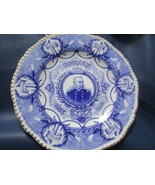 COALPORT SPANISH-AMERICAN WAR MAY 1898 ADMIRAL DEWEY FLOW BLUE PLATE[BP1] - $338.50 CAD