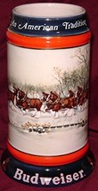 1990 Budweiser Holiday Beer Stein - An American Tradition - £16.04 GBP