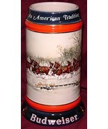 1990 Budweiser Holiday Beer Stein - An American Tradition - £15.94 GBP