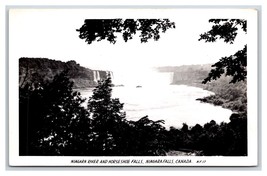 RPPC Niagara River and Horseshoe Falls Niagara Falls Canada UNP Postcard O16 - £2.33 GBP