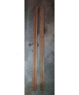 Antique Wood Skis Vintage Downhill Wooden Skis 147  cm Long - £62.32 GBP