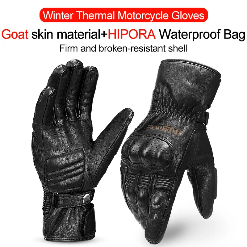 INBIKE Winter Motorcycle Gloves Bike Thicken Pad Motorbike Gloves Gear  Protecti - £650.65 GBP