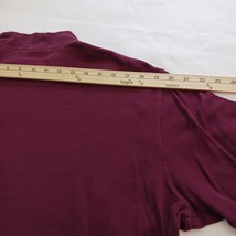 Croft & Barrow Men’s XL Easy Care Mock Neck Red Cotton T-Shirt Long Sleeve image 11