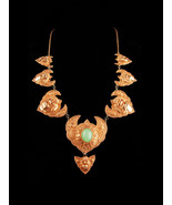 Antique demon queen Necklace - Rangda panels - gold etruscan necklace - ... - £699.43 GBP
