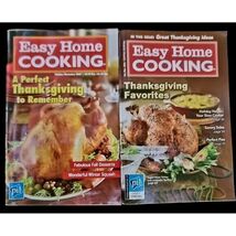 Easy Home Cooking Cookbook Lot Of 2 Thanksgiving Holiday Slow Crockpot D... - $9.90
